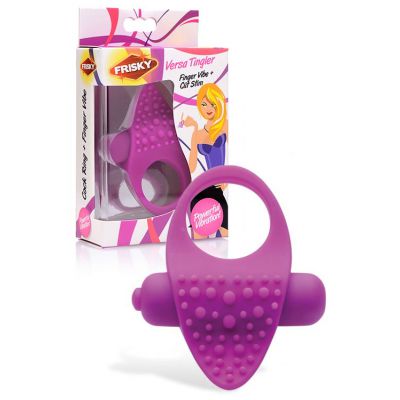 Frisky Couples Finger Vibe Cock Ring