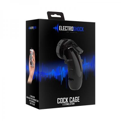 Electro Shock E stim Cock Cage Black