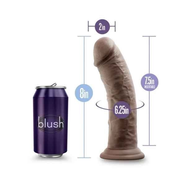 Au Naturel - 8in Dildo With Suction Cup
