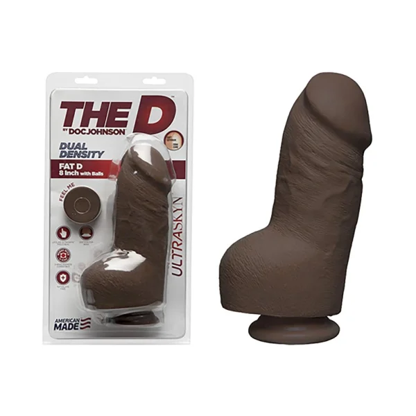 The D Fat D 8 inches With Balls Ultraskyn Dildo — image 8 of 10