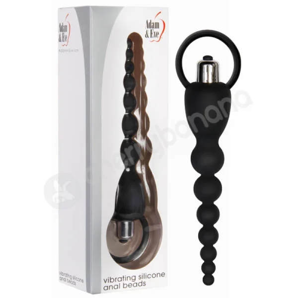 Adam & Eve Vibrating Silicone Anal Beads