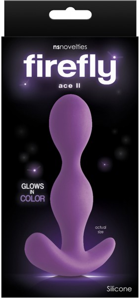 Ace 2 Ribbed Glowing Butt Plug