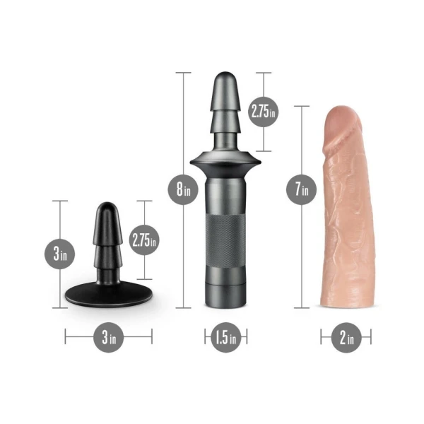 Lock On - Karbonite Dildo And Handle - Vanilla — image 6 of 8