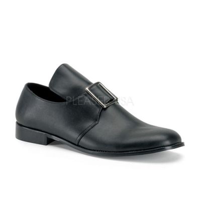 PILGRIM 10 Colonial Pilgrim Loafer Shoes with Large Buckle