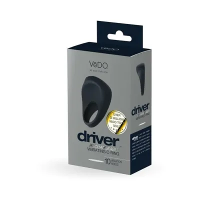Cock Rings Vedo Driver Rechargeable Vibrating C ring Black