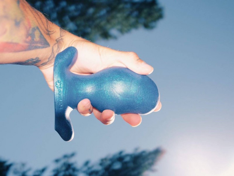 Oxballs Ergo Soft Blueballs Silicone Butt Plug, 5 Sizes — image 4 of 8