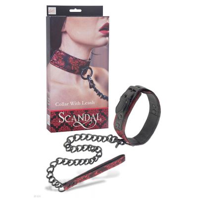 Scandal Collar with Leash by California Exotic