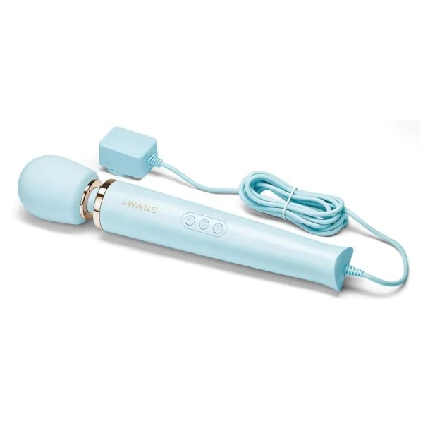 Le Wand Powerful Plug-in Vibrating Massager Sky Blue