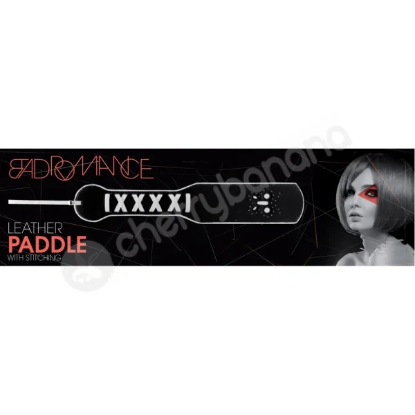Bad Romance Leather Paddle With Stitching