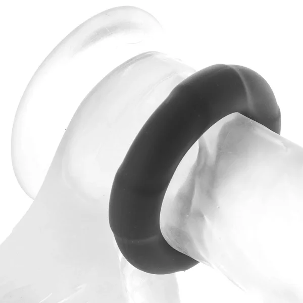 In A Bag Black Silicone C-Ring By Doc Johnson