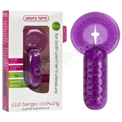 Shots Toys Purple Clit Banger Cock Ring