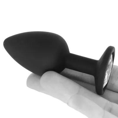 Black White Silicone Butt Plug