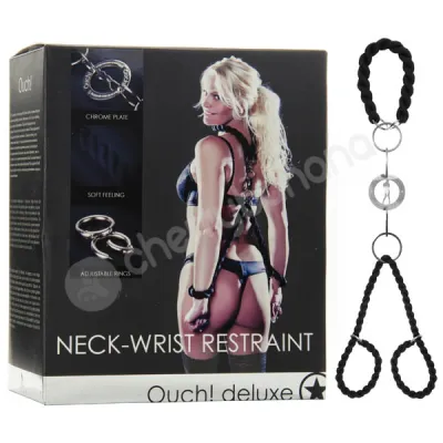 Ouch Black Deluxe Neck Wrist Restraint