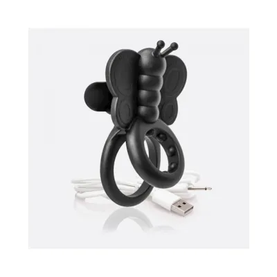 Screamin O Charged Monarch Wearable Butterfly Vibe Black