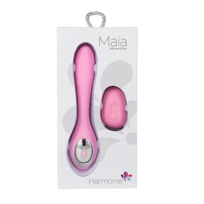 Harmonie Rechargeable Remote Silicone Bendable Vibrator Pink