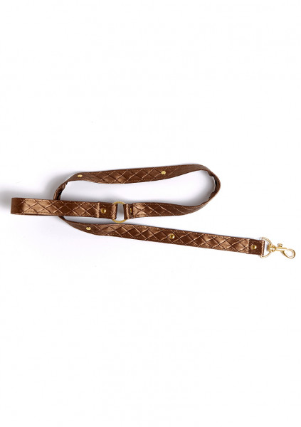 Darling Pet Collar with Leash(set) - Bronze - Adult BDSM Toys