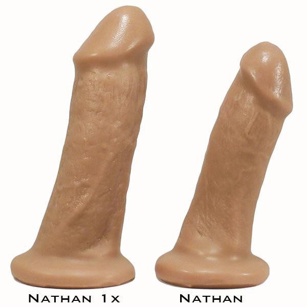 SquarePegToys® Nathan Harness SuperSoft Silicone Dildo with SquarePegHole™