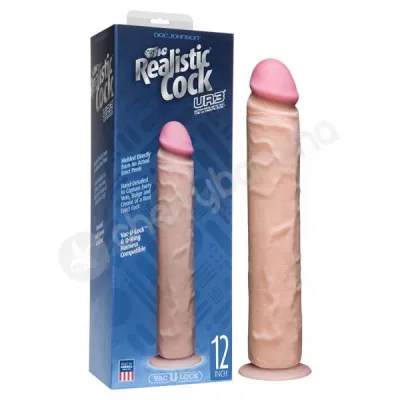The Realistic Cock Flesh 12 Dildo Without Balls