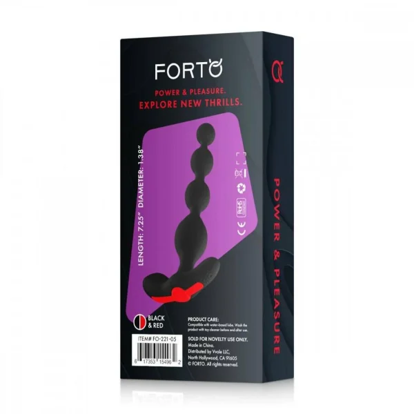 Forto Vibrating Anal Beads