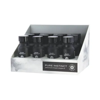 Pure Instinct Pheromone Cologne Oil For Him 0 5oz Display Of 12