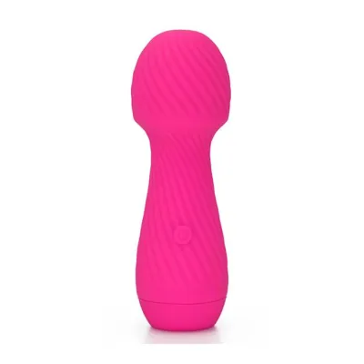 Amore Ridged Mini Wand Vibrator 5 5 Inch