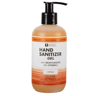 Concept Naturals Hand Sanitizer Gel Citrus 8 12 Fl Oz