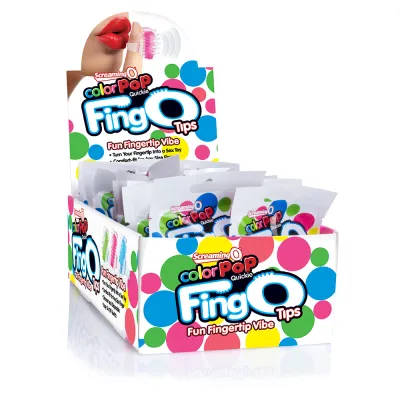 Fingo Tips 18 Count Pop Box Display Assorted Colors