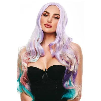 Pleasure Wigs Ella Pastel Rainbow Mermaid Wig