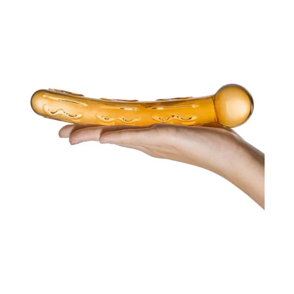 Glas Orange Tickler Glass Dildo