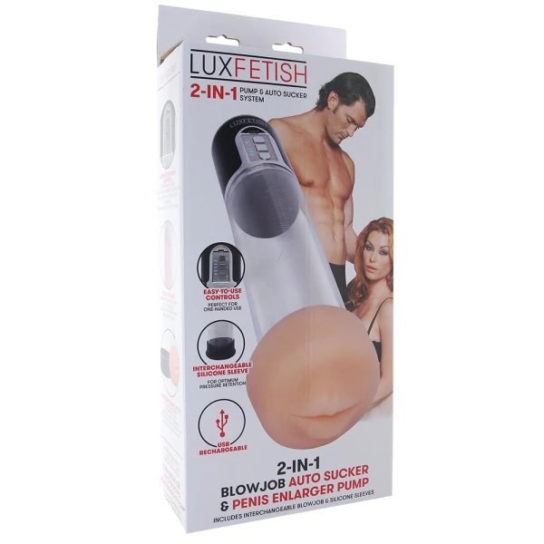 Lux Fetish 2-in-1 Blowjob Auto Sucker and Pump — image 4 of 6
