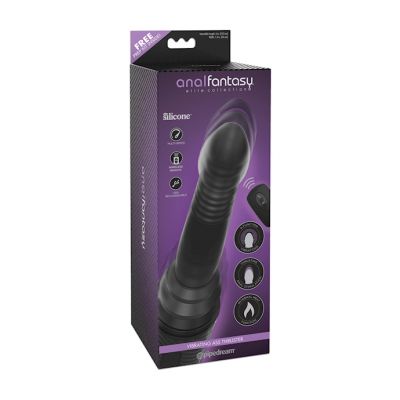 Anal Fantasy Elite Collection Vibrating Ass Thruster Black 12 Inch