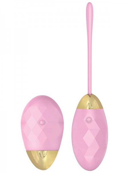Diamonds The Majesty Rechargeable Egg With Remote - Pink