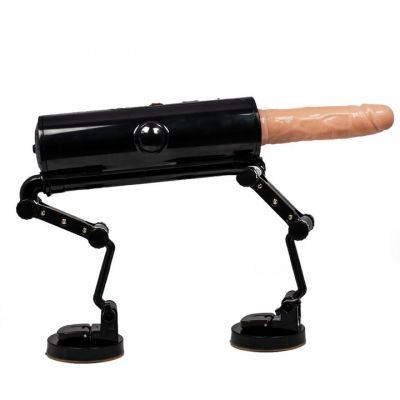 Bondara Tactical Enforcer Black Sex Machine with Dildo 5 5 Inch