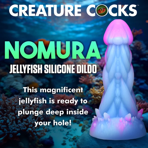 Nomura Jellyfish 7" Silicone Suction Cup Dildo By Creature Cocks — image 13 of 15