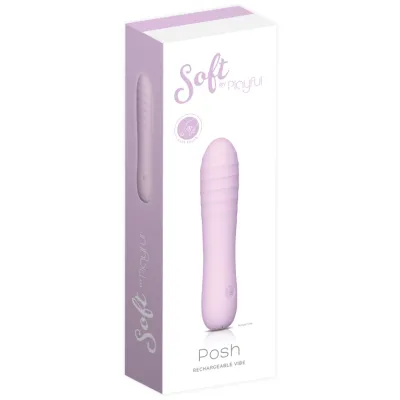 Soft by Playful Posh Rechargeable Vibrator Purple