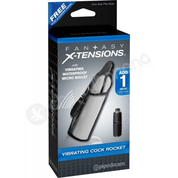Fantasy X-tensions Vibrating Cock Rocket Penis Sleeve