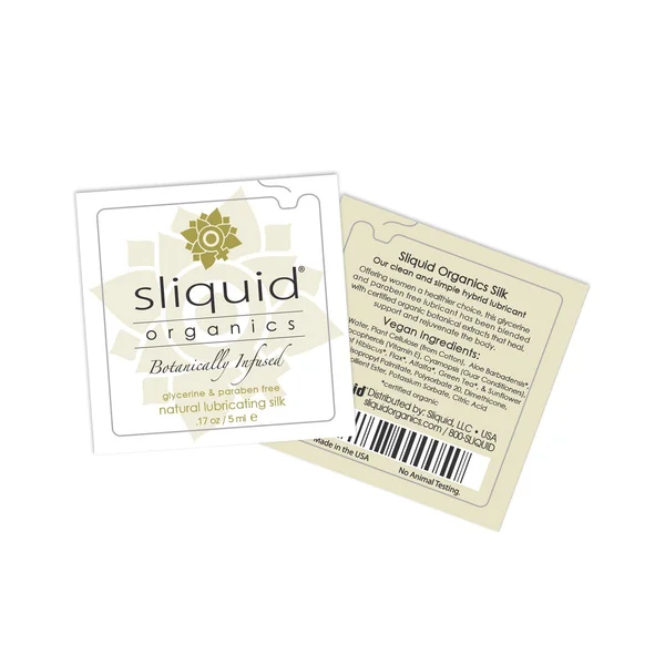 Sliquid organics silk lubricant - .17 oz pillow — image 4 of 4