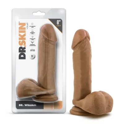 Dr Skin Dr William 8 Inch Dildo With Balls Tan