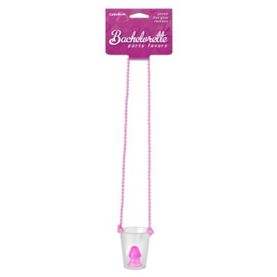 Bachelorette Party Favours Pecker Shot Glass Necklace