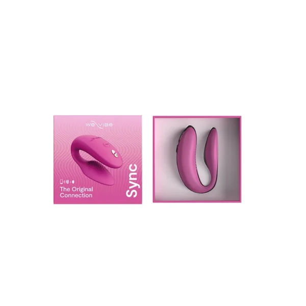 We-Vibe Sync Rechargeable Silicone Remote & App Controlled Couples Vibrator - Dusty Pink