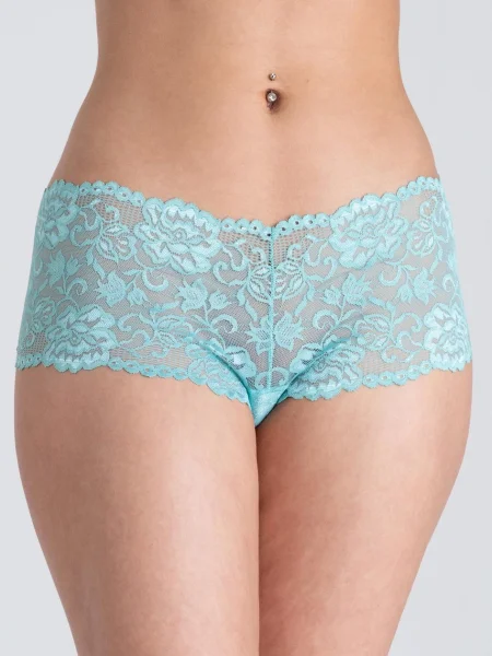 Lovehoney Flirty Soft Aqua Lace Shorts