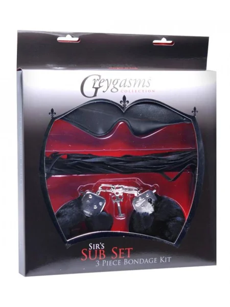 Sirs Sub Set 3 Piece Bondage Kit