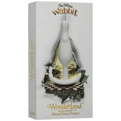 Wonderland the White Wabbit Mini Plug White