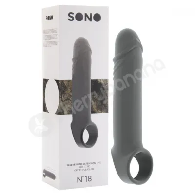 Sono No 18 Grey Dong Penis Extension Sleeve