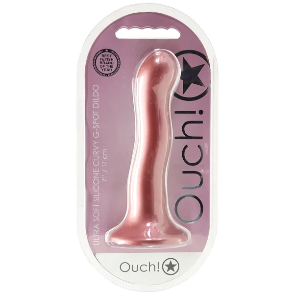 Ouch! 7 Inch Ultra Soft Curvy G-Spot Dildo