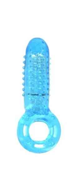 Powerful Bullet Cock Ring Blue