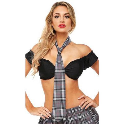 Schoolgirl Tie Grey