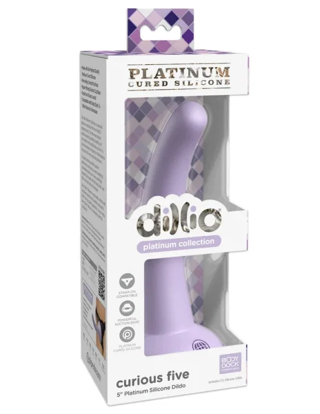 Dillio Platinum - Curious Five 5 Inch Dildo -  Purple