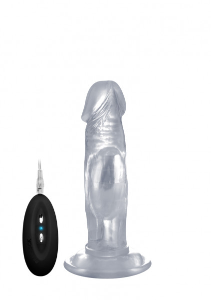 Vibrating Realistic Cock - 6 Inch - Transparent - Life Like Vibrating Dildos