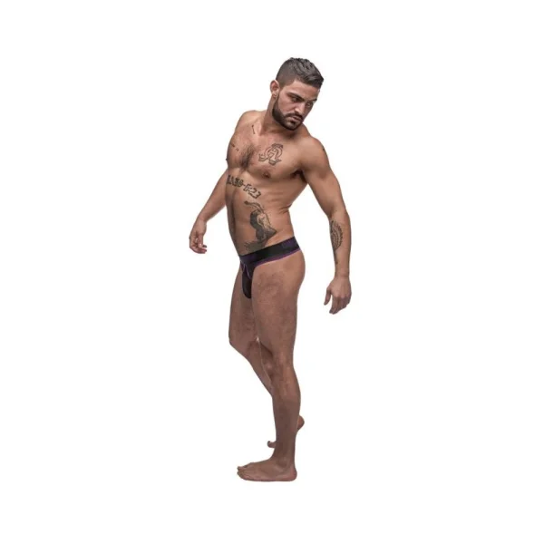 Male Power Airotic Mesh Enhancer Thong Black Sm